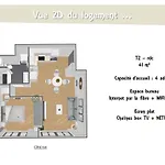 L'olivier - T2 Moderne Et Chaleureux - Garage Gratuit & Tram 公寓 *