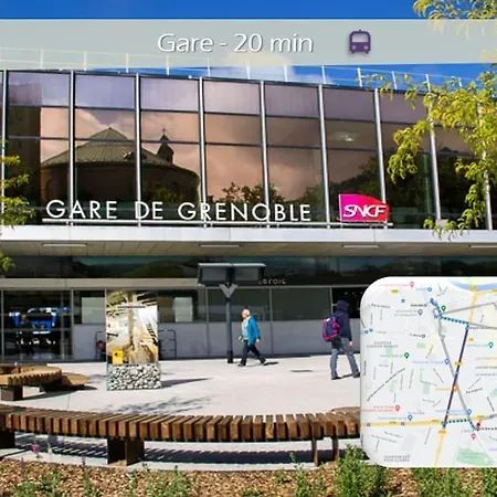 L'olivier - T2 Moderne Et Chaleureux - Garage Gratuit & Tram Appartamento Grenoble